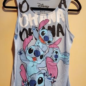 Junior Girl's Disney Ohana Stitch Tank Top